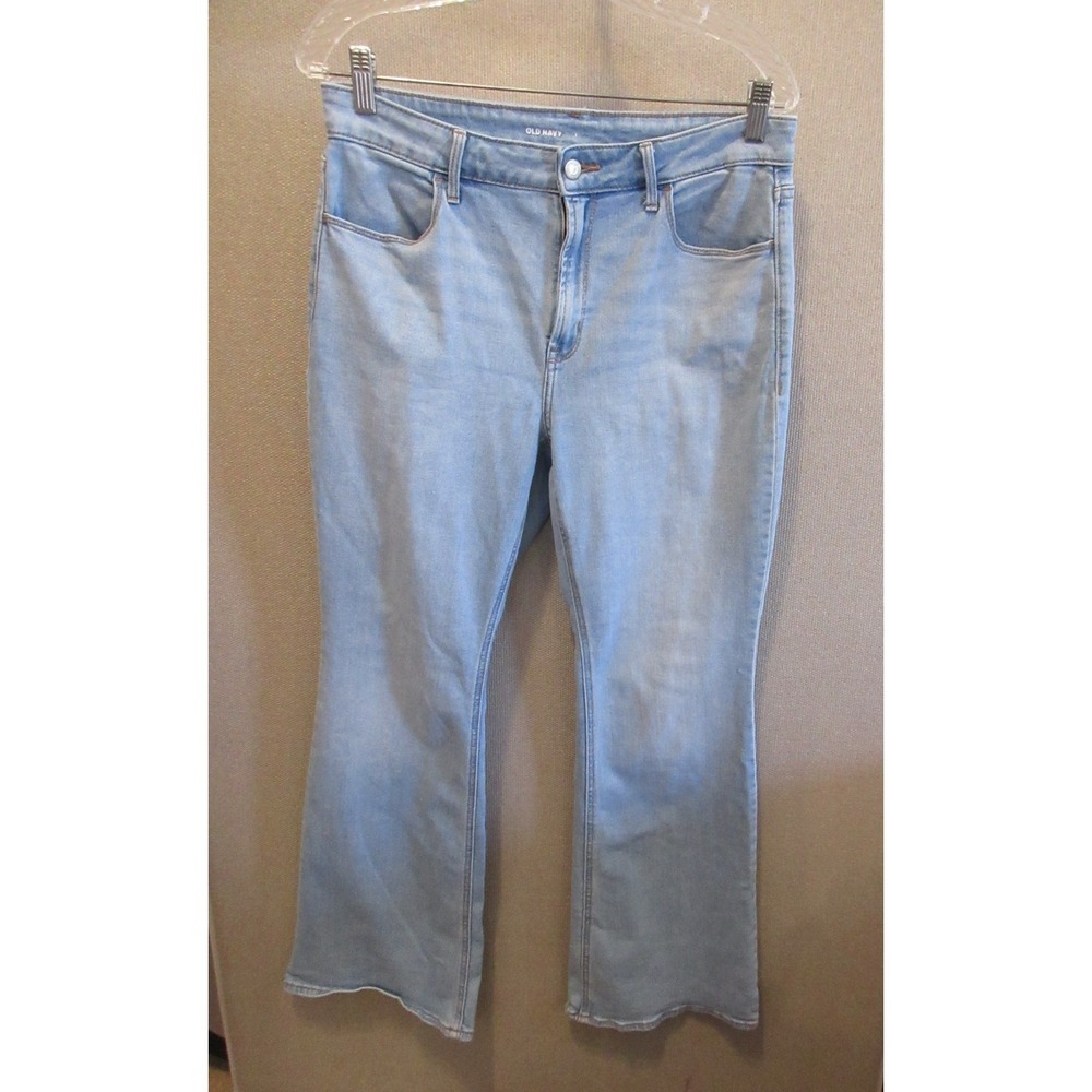 Old Navy High Rise Flare Stretch Blue Jeans Women's Size 12